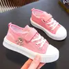 Zapatos de Lona para Niñas, Nuevos Zapatos Deportivos Casuales Estilo Coreano de Primavera para Niños, Tenis de Caña Baja para Niñas y Niños Mayores
