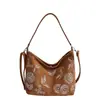 Bolsos de Fábrica Transfronterizos para Mujer Nuevo Diseño Primavera Verano Textura Nicho Gran Capacidad para Viajar Tela Bordada Bolso de Hombro Cruzado