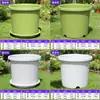 Maceta Gruesa de Control de Raíces para Todas las Estaciones, Estilo Nórdico, Maceta Grande de Plástico de Resina de Galón Simple para Rosas y Plantas Verdes, Venta al por Mayor