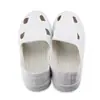 Zapatos de lona de cuatro agujeros antiestáticos de fábrica, zapatos de trabajo, a prueba de polvo, purificación, verano, suela de PVC, zapatos de protección laboral