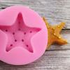 Pastel Tema Océano Concha Estereoscópica Estrella de Mar Molde de Chocolate DIY Fondant Silicona Molde de Pegamento Molde Bandeja de Hielo