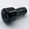 Cargador de coche de carga rápida dual QC3.0 transfronterizo al por mayor, cargador de coche de carga rápida de 2 USB, cargador de coche para encendedor de cigarrillos, 6A