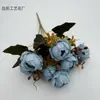 Ramo Exquisito de Peonías Simuladas de 7 Cabezas, Decoración con Flores Artificiales, Decoración de Sala de Estar, Decoración Floral, Flor de Seda, Arreglo Floral Elegante