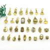 Colgante antiguo de oro de Guanyin de tres vías dios elefante diy Wenwan Baoxiang cuentas de semilla pulsera colgante vintage accesorios Xizang