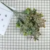Ramo de Plantas Artificiales con Follaje, Flores y Pasto para Arreglos Florales de Boda, Hojas Decorativas, Césped Artificial, Adornos de Estilo Nórdico para Sala de Estar Interior
