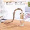 Botella Ambientador para Coche con Tapa de Madera y Cordón, Botella Transparente Modelo Nuevo, Botella de Perfume de Vidrio Portátil, Directo del Fabricante