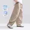 Ropa Infantil Zuoxi Pantalones para Niños Otoño Estilo Delgado Pantalones Curvos Infantiles Primavera y Otoño 2026 Nuevos Pantalones Largos Elegantes para Niños Mayores