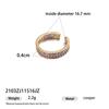 Anillo Delgado de Cadena de Circonita, Simple y Elegante Moda Coreana Versátil Moderno Personalidad Joyería Anillo Cubo Pequeño