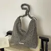 Bolso Tote de Diseño Nicho Coreano para Mujer, Bolso Tipo Dumpling Casual Simple de Gran Capacidad, Bolso Cruzado de Hombro Único para Estudiante