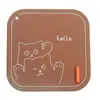 Nueva cubierta de desagüe de suelo de dibujos animados hello cat desodorante para inodoro sellado artefacto antiatascos alfombrilla de desagüe de suelo de silicona venta al por mayor
