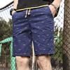 Pantalones Cortos Frescos de Verano para Hombre Pantalones Cortos Estampados Pantalones Casuales Pantalones de Algodón para Hombre