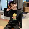 Camada Base Térmica Escovada Versátil para Meninos Outono/Inverno 2026 Novo Estilo Gola Semi-Alta Casual Infantil Tendência
