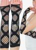 Guantes de Fiesta Creativos de Largo Medio con Agujeros Cruzados Huecos, Mitones Elásticos Transpirables Negros de Moda en Stock