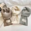 Bufanda Suave de Punto para Mujer, Elegante Patrón Espiga Versátil para Otoño e Invierno, Calentador de Cuello Engrosado Cálido, Versión Coreana Moderna