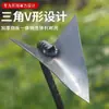 Ferramenta de enxada para capinar com arado puxado à mão enxada para revolver vegetais abrir sulcos artefato de revolver ferramenta de abertura de sulcos agrícolas espessada enxada triangular artefato de abertura de sulcos