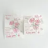 Tarjeta de Felicitación, Ramo de Flores Estéreo, Tarjeta de Felicitación, Tarjeta de Mensaje, Tarjeta de Bendición, Tarjeta Decorativa para Regalo de Vacaciones del Día de San Valentín
