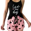 Pantalones de Pijama con Tirantes a Cuadros Transfronterizos Europeos y Americanos para Mujer, Shorts con Tirantes sin Espalda Transpirables para Mujer, Ropa de Casa Casual Linda al por Mayor