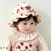 Gorro para Bebé con Estampado de Cerezas para Recién Nacido Primavera y Otoño Delgado Lindo Estilo Princesa Unisex Sombrero de Sol para Bebé Protección Solar Nuevo Estilo 2026