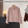 Nueva chaqueta casual de forro polar para mujer para otoño, adecuada para usar al aire libre, a prueba de viento y ligera. 13688