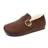 Solado macio de poliuretano Novo estilo de inverno Solado macio Antiderrapante Sapatos de pano Old Beijing Femininos Com veludo extra Espessados Quentes Sapatos para Mãe