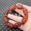 Pulsera de ágata de Xizang con cuentas una, dos, tres, cuatro, cinco, seis, nueve ojos colmillo de tigre Ruyi joyería pulsera de jade luantong