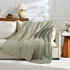 Manta de Tricô Acrílico 50x60 Polegadas, Manta Quente Tecida Texturizada, Manta Decorativa de Sofá para Casa, Viagem, Presente, Uso em Todas as Estações