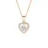 Nuevo Producto Más Vendido Collar con Colgante Corazón Latiente de Plata 925 Lujo Accesible Joyería de Alta Gama para Mujer Forma de Corazón Transfronteriza Venta al por Mayor