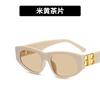 Óculos de sol Spice Girls 2022 Novos óculos de sol Trendy Women's Small Face Double B Letter European and American Style Triangle Cat's Eye Sunglasses