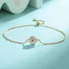 Pulsera Burbuja de Plata de Ley S925 Transfronteriza de 1 Quilate de Moissanita, Diseño Minimalista de Lujo Ligero de Nicho, Regalo para Novia