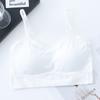 Camisola Sexy de Espalda Cruzada para Mujer, Período de Desarrollo Estudiantil, Top Tubo de Color Sólido de una Sola Pieza sin Tirantes