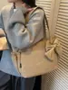 Bolso de Hombro Acolchado con Lazo, Estilo Fresco y Sencillo para Mujer, Bolso Tote Versátil de Color Sólido para el Día a Día, Bolso Ligero para Portátil para Viajar