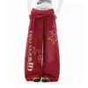 2026 Nuevo Original Retro Americano Letra Estrella Cinta Guadaña Casual Pantalones Deportivos para Hombres y Mujeres Hip-Hop Pantalones de Pierna Ancha
