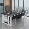 Escritorio de oficina, escritorio para computadora individual, escritorio de entrenamiento estilo minimalista, escritorio de oficina para jefe grueso y reforzado, escritorio para gerente, escritorio de estudio