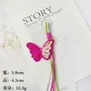 Colgantes de mariposa coloridos de rafia tejidos a mano, accesorios para bolsos, decoración del hogar, en stock al por mayor, ventas directas de fábrica