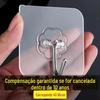 Atacado transparente sem perfuração colar Lijia gancho forte uso sem costura invisível gancho de parede porta pequeno gancho pegajoso