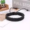 Joias Quentes Transfronteiriças Pulseira Vintage de Corda de Cera Tecida à Mão Corda de Mão para Casal Simples Versátil Acessórios Suprimento de Banca