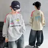 Camiseta Interior para Niño Primavera y Otoño T2026 Nueva Popular Sudadera Cuello Redondo Delgada Ropa de Primavera para Niños Mayores Estilo Coreano Moderna Camiseta