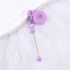 Llavero de Silicona Colorido DIY Varilla Creativa Linda para Ensartar Cuentas Adecuado para Accesorios de Colgante para Pajitas de Taza de Agua de 8-10 mm