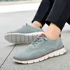 Tamanho Grande Transfronteiriço 48 Britânico Brock Sapatos Casuais Masculinos Tendência da Moda Superfície Tecida Fly Respirável Leve Sapatilhas Esportivas