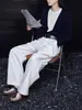 Suéter falso de dos piezas estilo japonés estilo perezoso retro 2023 Suéter de lana de celebridad de internet súper bonito de alta calidad
