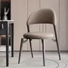 Cadeira de Jantar Leve de Luxo, Mesa e Cadeiras de Jantar Modernas e Simples para Casa, Celebridade da Internet Italiana Normcore Escandinavo Hotel Encosto Banqueta de Mahjong