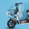 Cubierta de Parabrisas para Tablero Universal Impermeable Cubierta contra Polvo Vehículo Eléctrico Cubierta Transparente para Manillar Vehículo Eléctrico Cabezal Control Central Cubierta para Lluvia