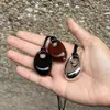 Estilo Mismo de Bloguera Coreana Colgante de Frijol Collar Largo para Mujer Diseño de Nicho de Alta Gama Cadena para Suéter Cadena de Clavícula Esmaltada