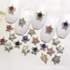 Celebridad de Internet Sailor Moon Lujo Accesible Joyería para Uñas de Aleación Incrustada de Diamantes Serie Chica Mágica Decoración de Uñas Estrella de Cinco Puntas