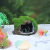 Tanque de Peces Paisaje de Roca Artificial Set de Piedras Acuario Pequeños Adornos de Resina Casa de Champiñones con Musgo Zr