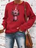 Suéter sudadera con cuello redondo y manga larga informal para mujer, otoño e invierno, transfronterizo de Europa y Estados Unidos, venta al por mayor