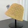 Sombrero de pescador retro casual versátil de verano, fino y transpirable, sombrero tipo cubo de punto calado estilo japonés para mujer