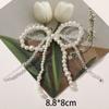 Flor de zapato de Corea del Sur, lazo de perlas de imitación, hebilla de zapato de amor, colgante, accesorios para cordones de zapatos hechos a mano, accesorios para colgar en bolsas, venta al por mayor