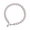 Pulseira de pérolas Shijia Manta Rose empilhada para usar pulseira de luxo leve e elegante pulseira de celebridade da Internet com luz redonda e forte