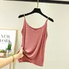 Camisola de Modal para Mujer, Sin Mangas, Cuello en V, Ropa Interior de Primavera y Verano, Camiseta Interior Talla Grande, Camiseta sin Mangas, Estilo Chica Picante